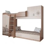 children's bunk bed with compass