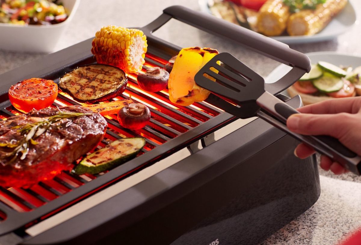 open electric grill