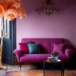 sofa purple look