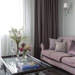 purple sofa