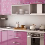 purple kitchen set pinkish