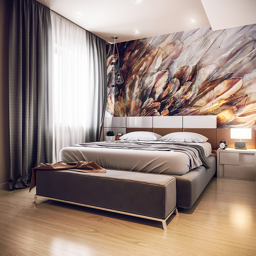 wall murals in the bedroom