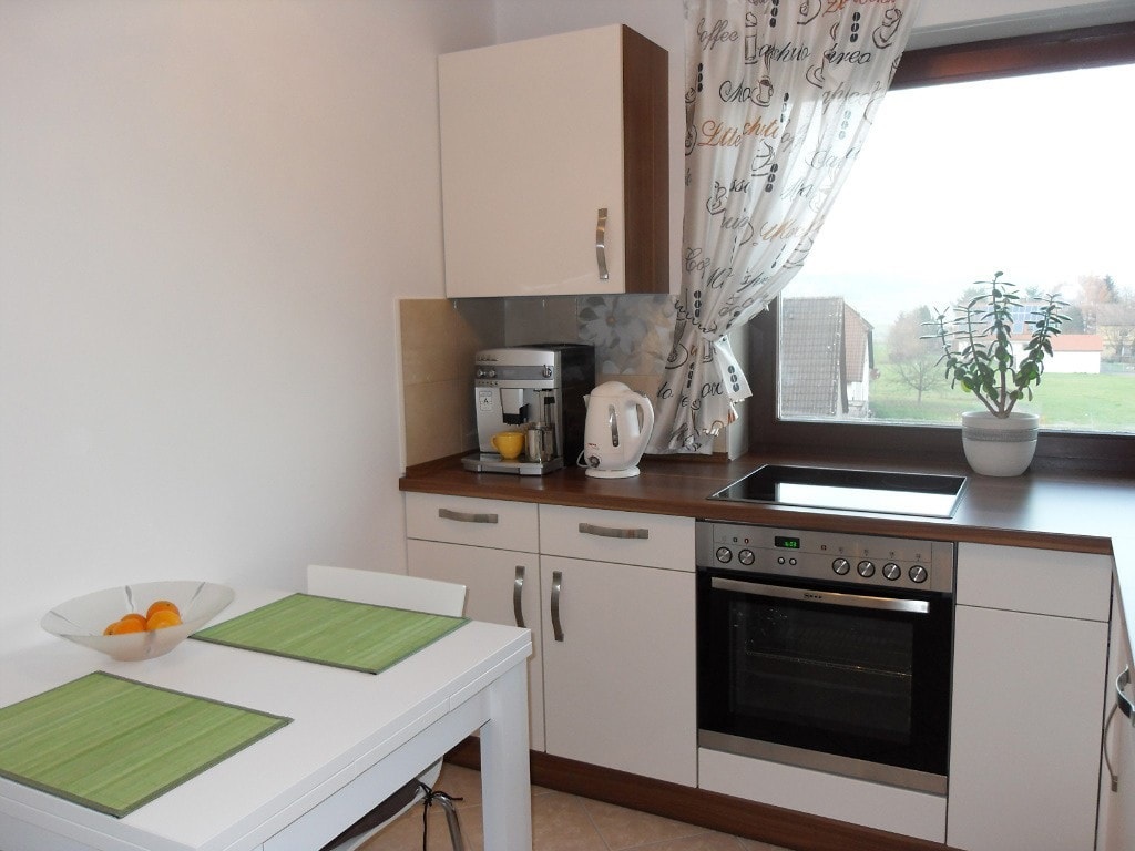 opaque cabinets in the kitchen