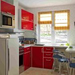 kitchen set red