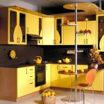 kitchen set yellow