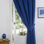 blue curtain