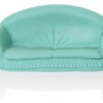 turquoise doll sofa