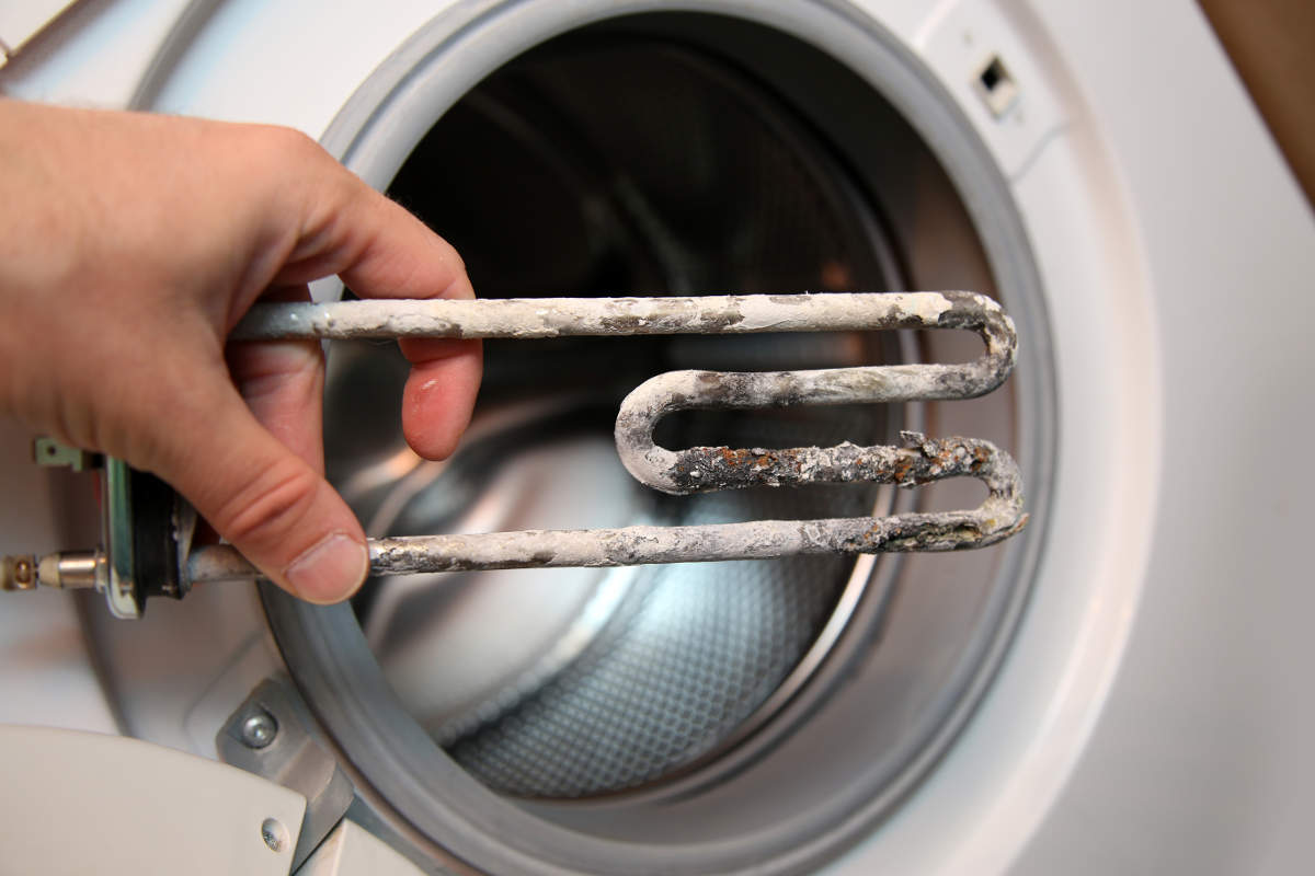 limescale in the washing machine