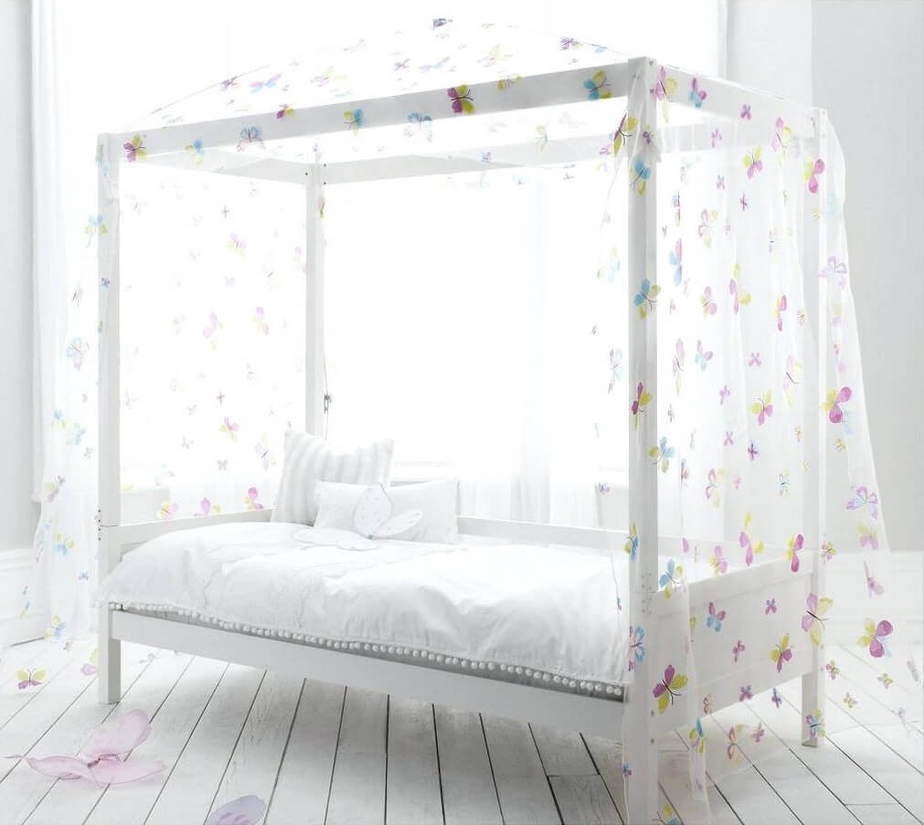 canopy curtain size