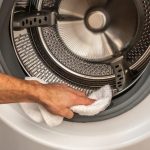 cleaning the washing machine drum