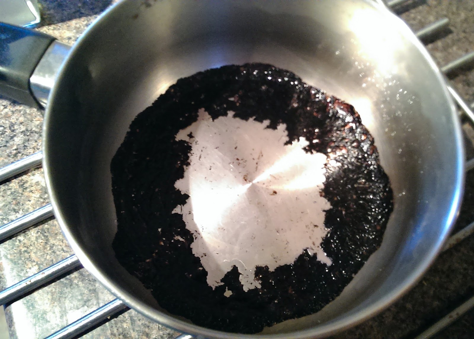 stainless steel pan burnt