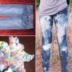 comment blanchir les jeans avec des taches