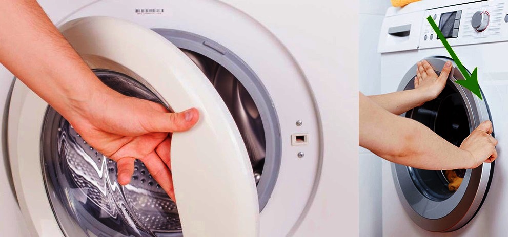 how to open the washing machine