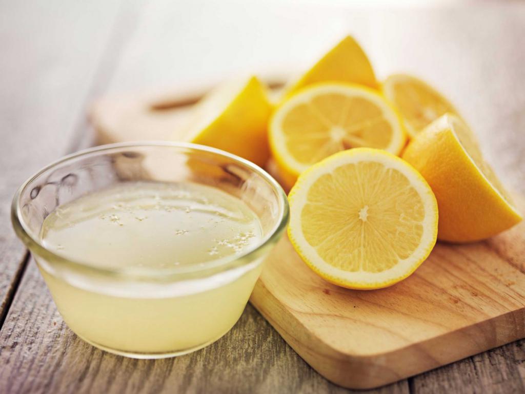 lemon juice for mildew