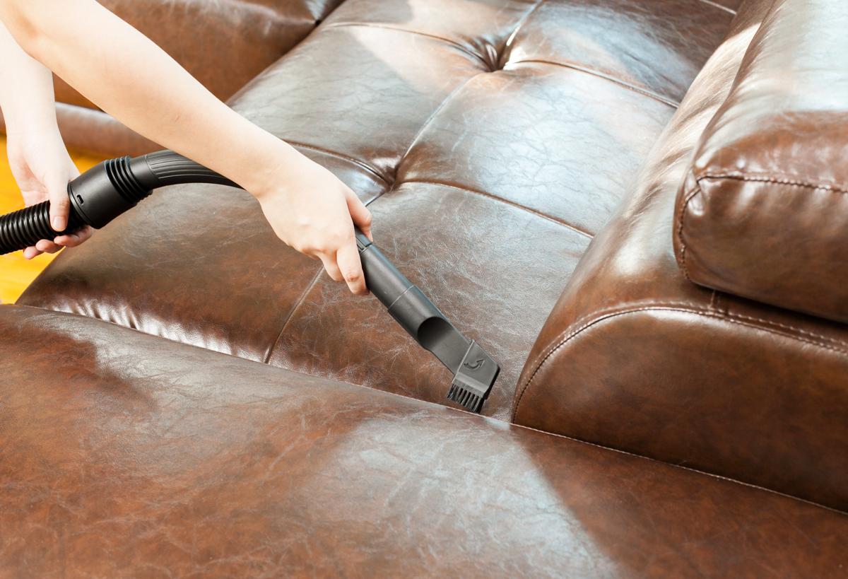 how to clean a leather sofa