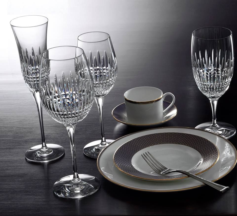 crystal and porcelain tableware