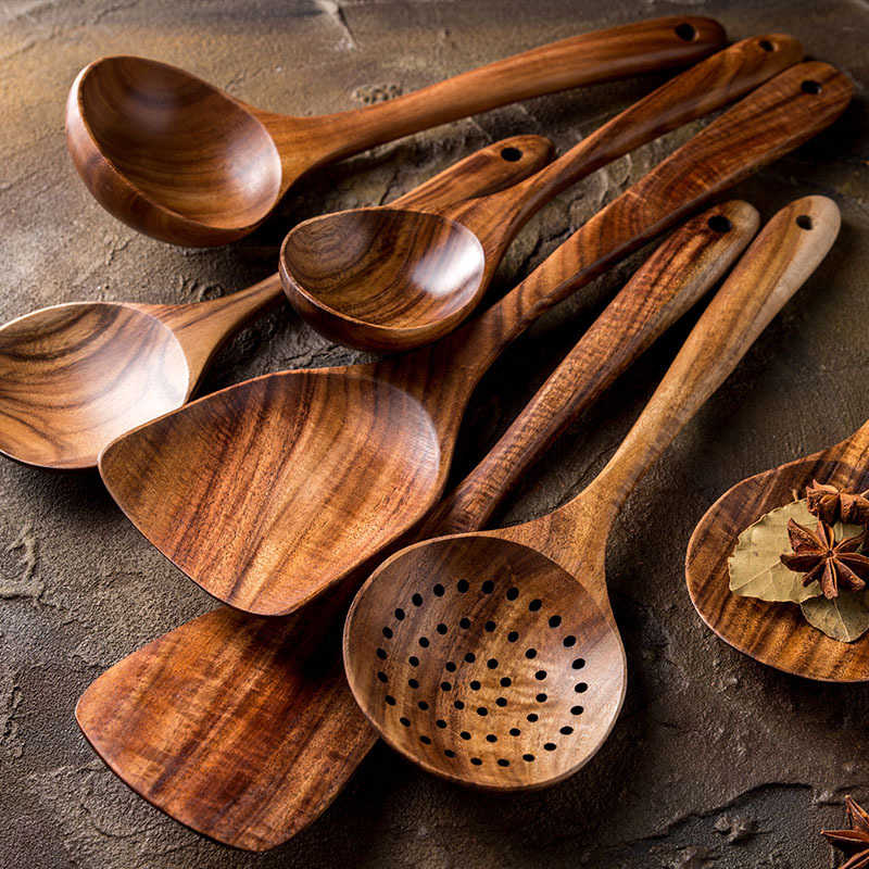 wooden tableware