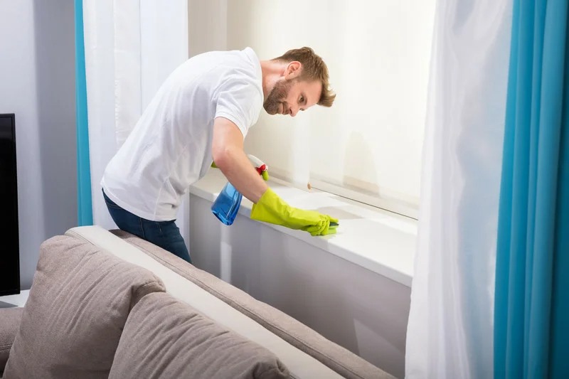 how to wash the windowsill