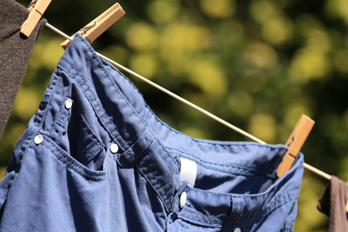 drying jeans