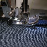 sewing jeans