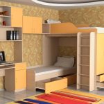 complex bed-wardrobes-workplace