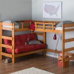 simple version of a bunk bed with a sofa