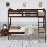 iron bed with ladder