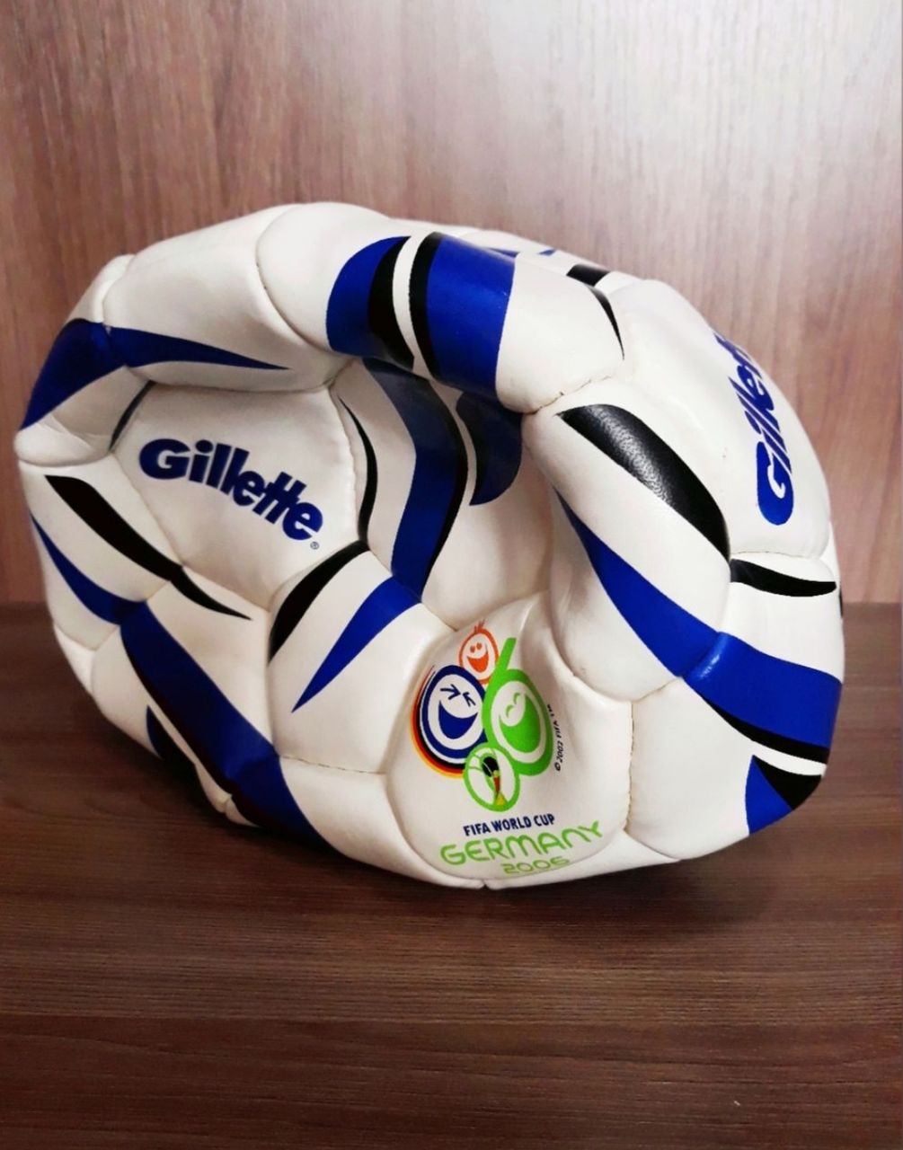 deflated soccer ball