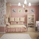 bedroom for a girl in pink