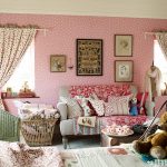 pink tones in the decoration of a teenage girl's room