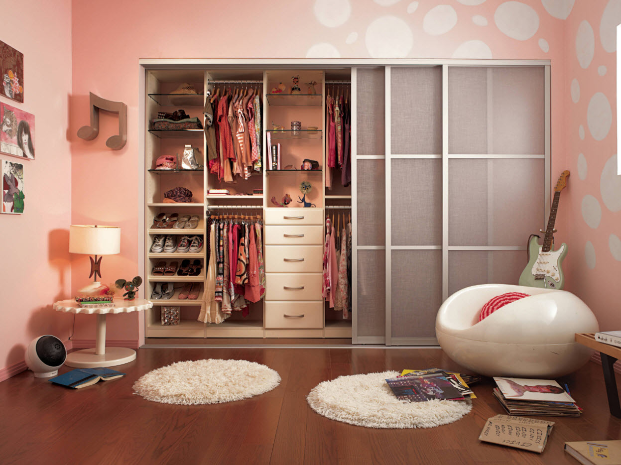 wardrobe in the girl's room