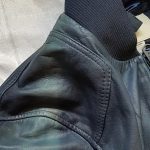 burnt out leather jacket