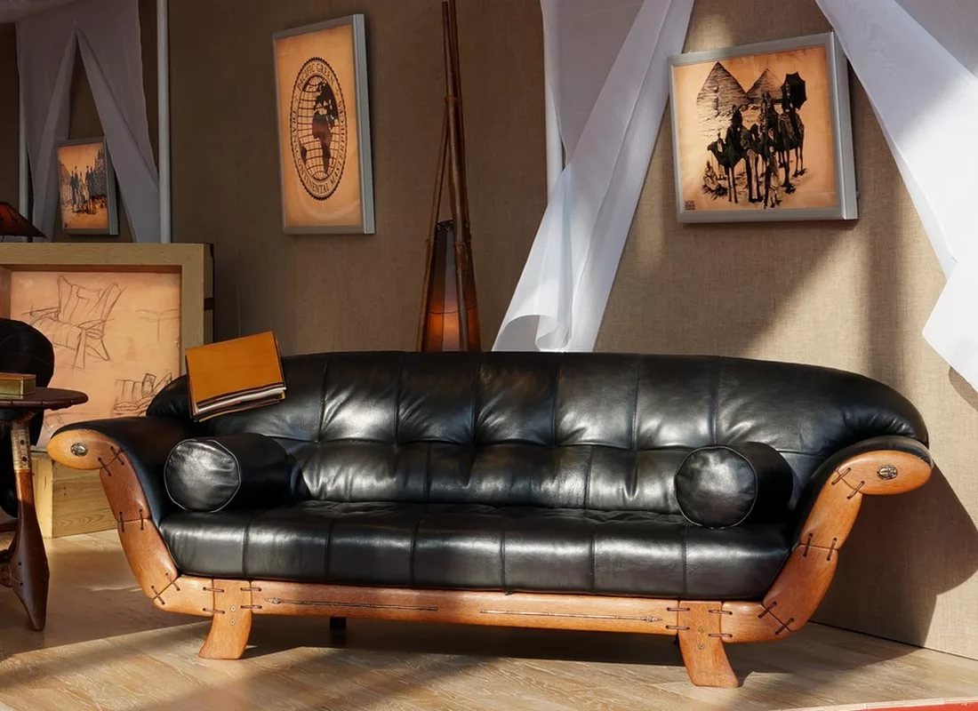 leather sofa