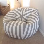 striped bean bag chair