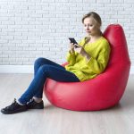 bean bag leather