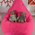 bean bag chair pink