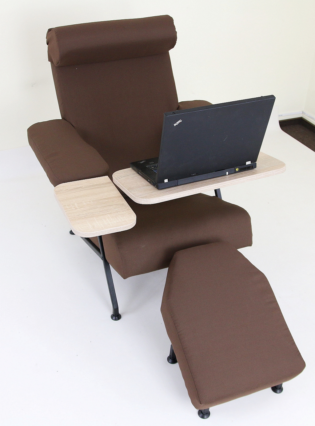 laptop table with armchair