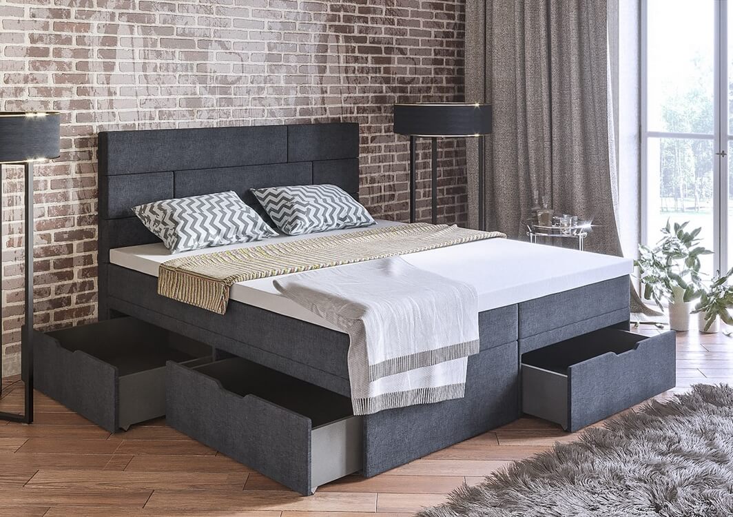 bed with drawers photo ideas