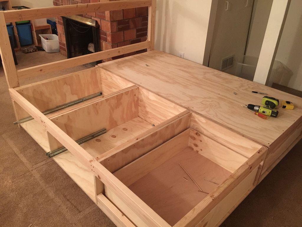 bed with drawers do it yourself