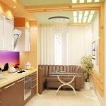 kitchen 9 square meters with sofa interior ideas