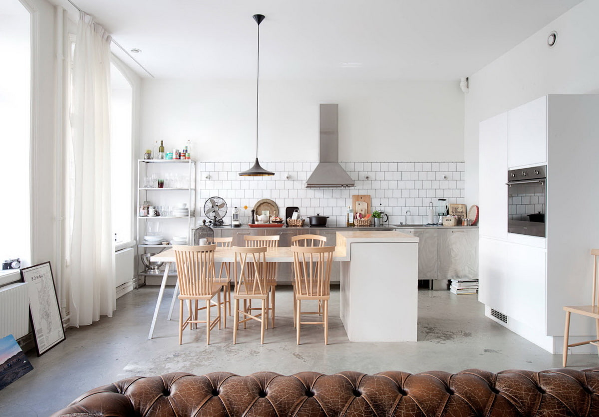 kitchen without upper cabinets photo