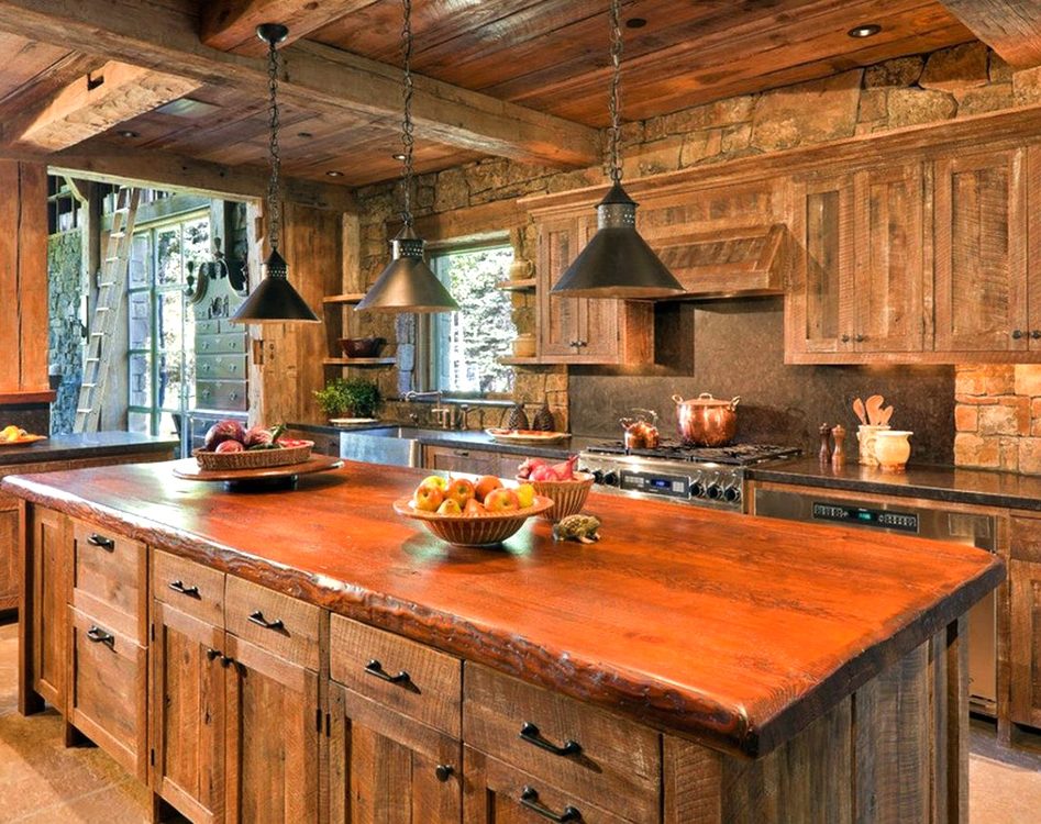 solid wood kitchen photo