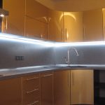 lighting headset in the kitchen interior ideas