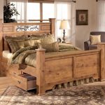 wood furniture light bed