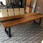 wood furniture table long