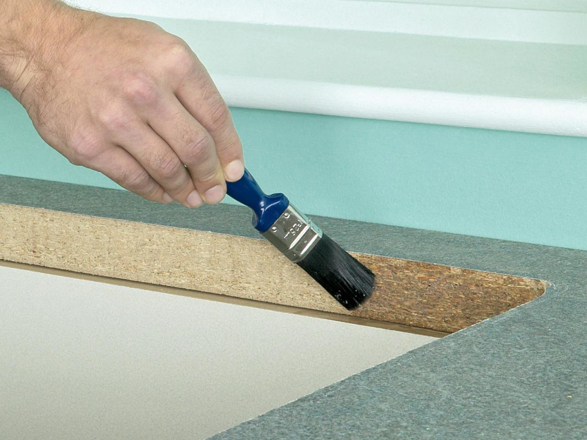 treatment of countertops from swelling