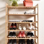 shoe rack in the hallway decor ideas