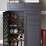 shoe rack in the hallway views