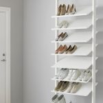 shoe rack in the hallway photo design