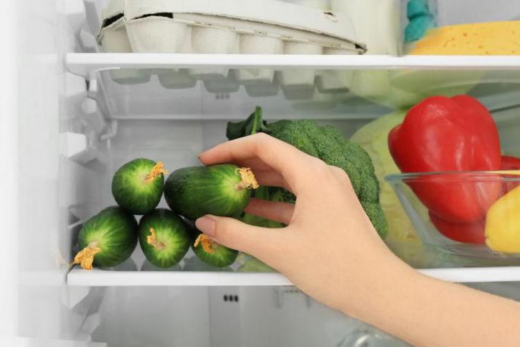 cucumbers in the fridge